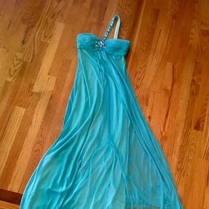 Cache one shoulder formal dress